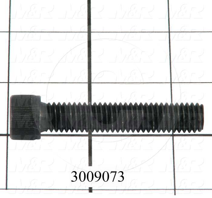 Machine Screws, Socket Head, Steel, Thread Size 3/8-16, Screw Length 2.00 in., Full Thread Length, Right Hand, Black Electro Polyseal