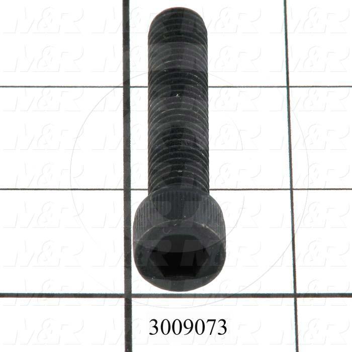 Machine Screws, Socket Head, Steel, Thread Size 3/8-16, Screw Length 2.00 in., Full Thread Length, Right Hand, Black Electro Polyseal