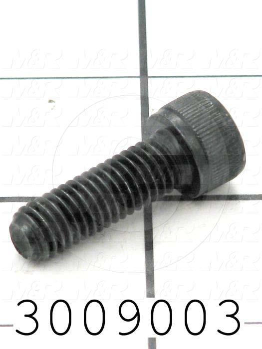 Machine Screws, Socket Head, Steel, Thread Size 5/16-18, Screw Length 1", Full Thread Length, Right Hand, Black Oxide