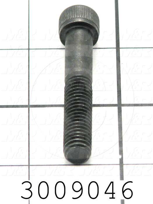 Machine Screws, Socket Head, Steel, Thread Size 5/16-18, Screw Length 2.00 in., Partial Thread Length, Right Hand, Black Oxide