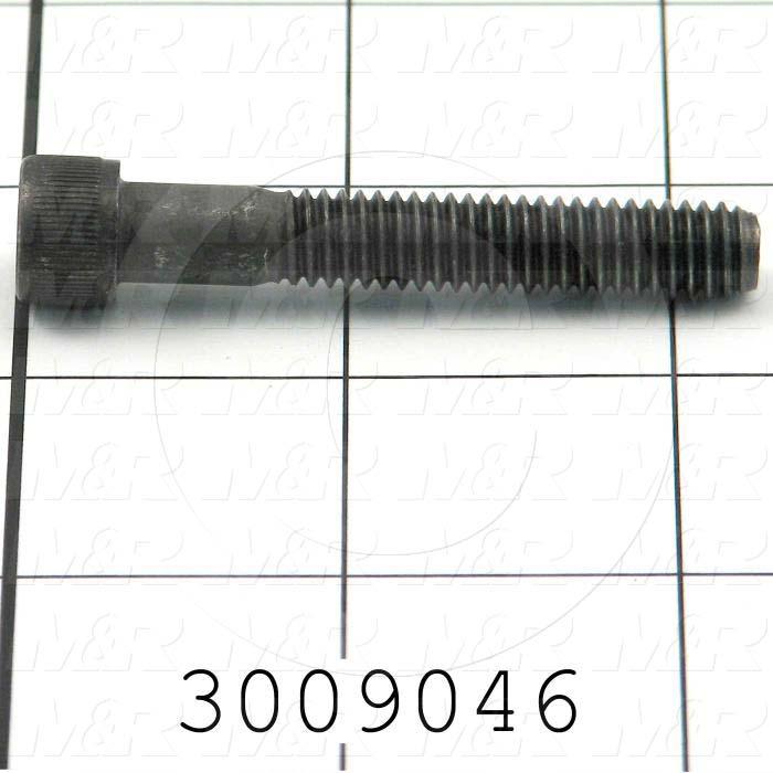 Machine Screws, Socket Head, Steel, Thread Size 5/16-18, Screw Length 2.00 in., Partial Thread Length, Right Hand, Black Oxide