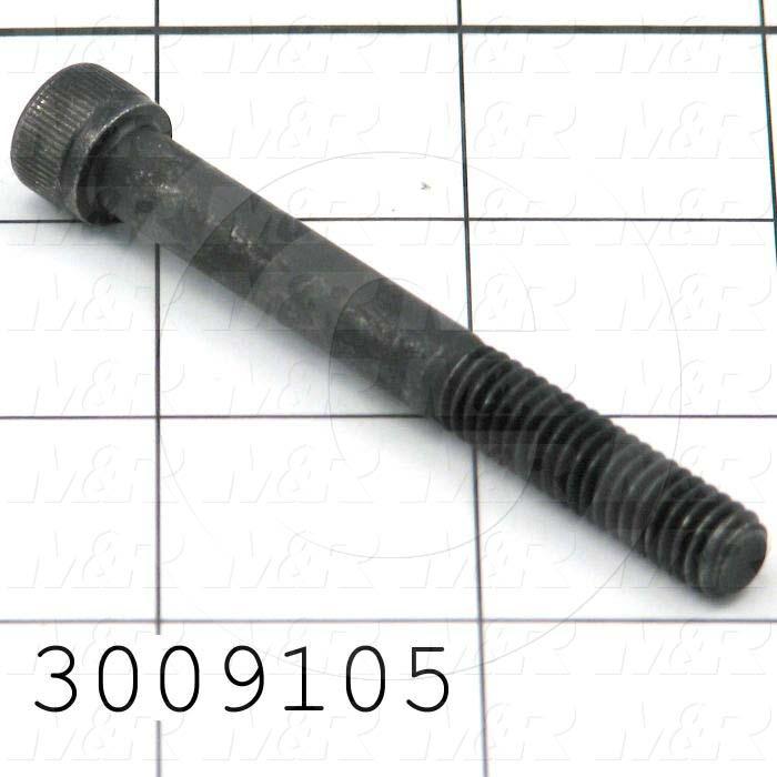 Machine Screws, Socket Head, Steel, Thread Size 5/16-18, Screw Length 2 3/4 in., Partial Thread Length, Right Hand, Black Oxide