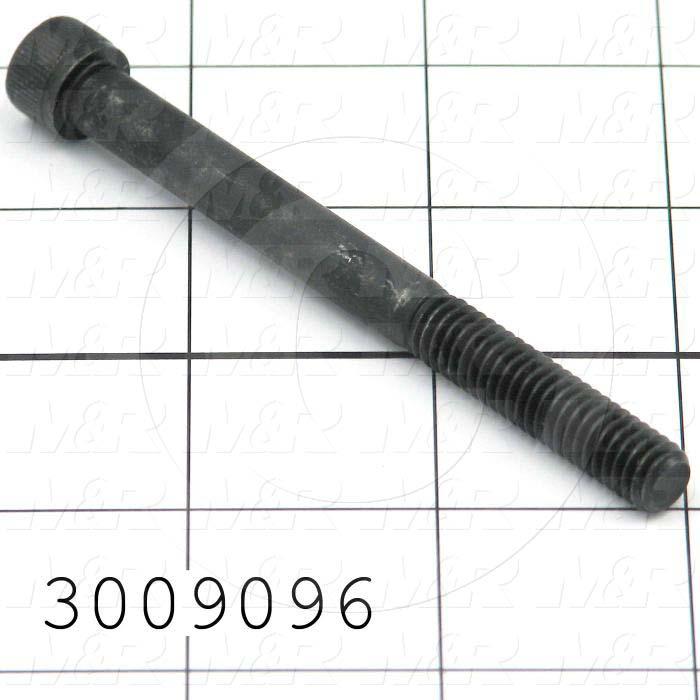 Machine Screws, Socket Head, Steel, Thread Size 5/16-18, Screw Length 3 1/2", Partial Thread Length, Right Hand, Black Oxide