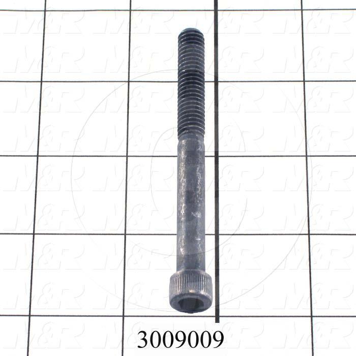 Machine Screws, Socket Head, Steel, Thread Size 5/16-18, Screw Length 3 1/4 in., Partial Thread Length, Right Hand, Black Oxide