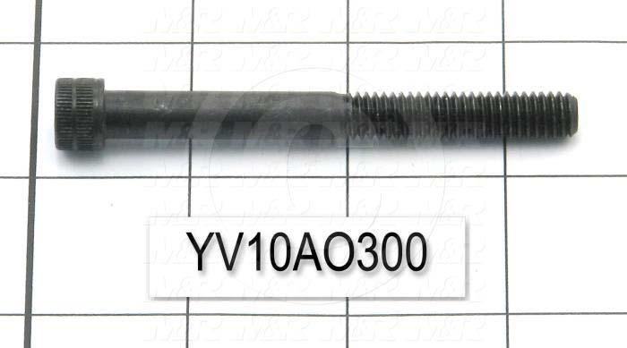 Machine Screws, Socket Head, Steel, Thread Size 5/16-18, Screw Length 3 in., Partial Thread Length, Right Hand, Black Oxide