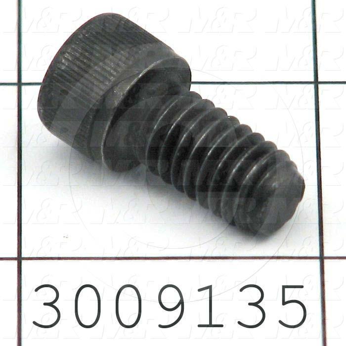 Machine Screws, Socket Head, Steel, Thread Size 5/16-18, Screw Length 5/8", Full Thread Length, Right Hand, Black Oxide