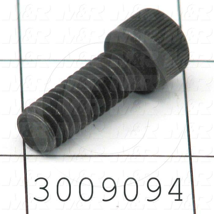 Machine Screws, Socket Head, Steel, Thread Size 5/16-18, Screw Length 7/8 in., Full Thread Length, Right Hand, Black Oxide