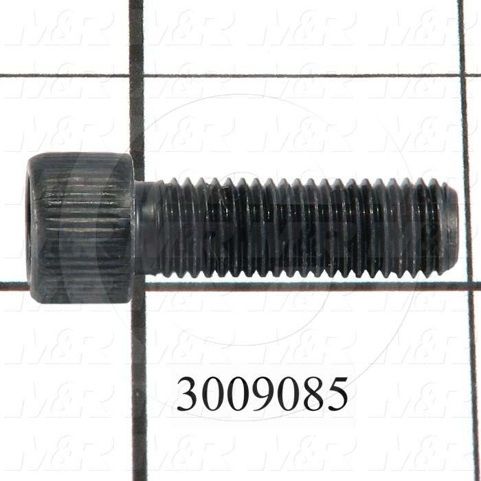 Machine Screws, Socket Head, Steel, Thread Size 5/16-24, Screw Length 1", Full Thread Length, Right Hand, Black Oxide