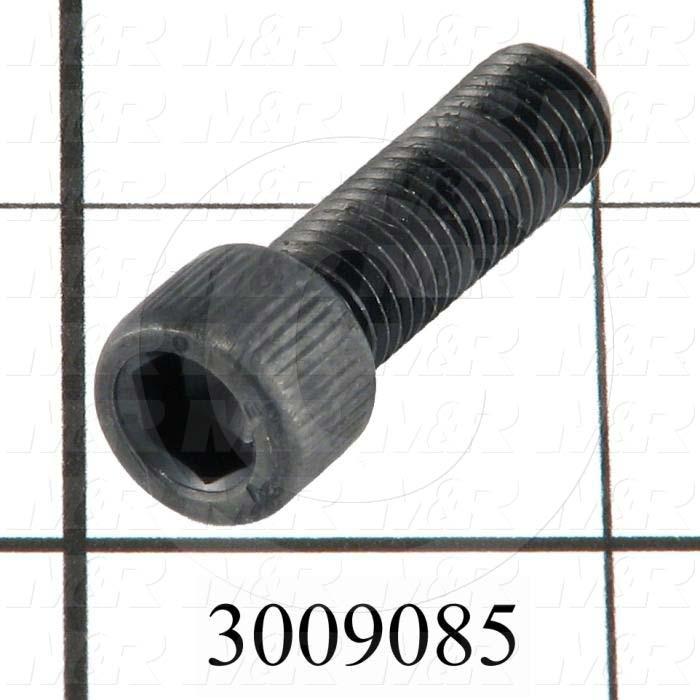 Machine Screws, Socket Head, Steel, Thread Size 5/16-24, Screw Length 1", Full Thread Length, Right Hand, Black Oxide