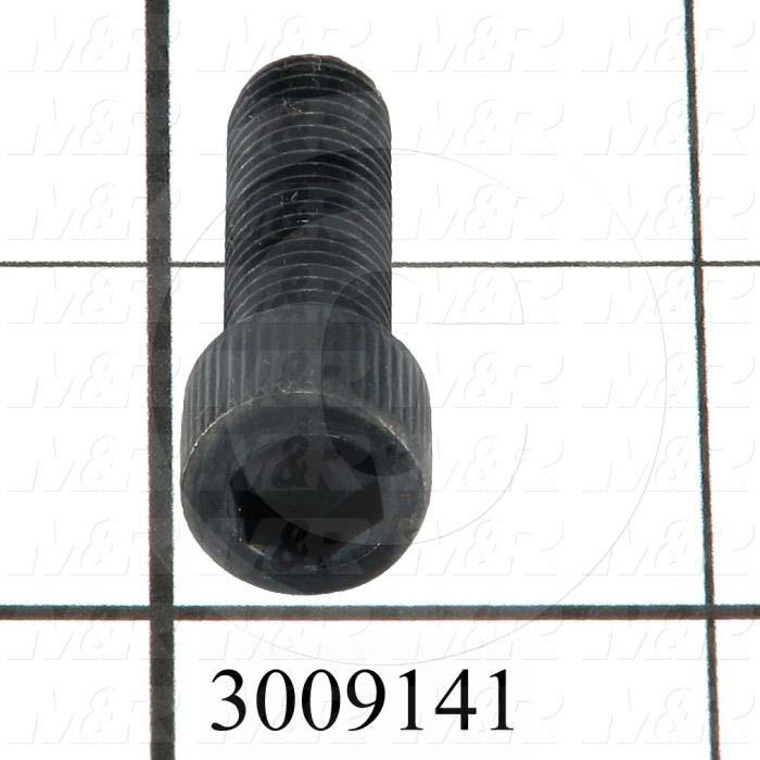 Machine Screws, Socket Head, Steel, Thread Size 5/16-24, Screw Length 3/4", Full Thread Length, Right Hand, Black Oxide