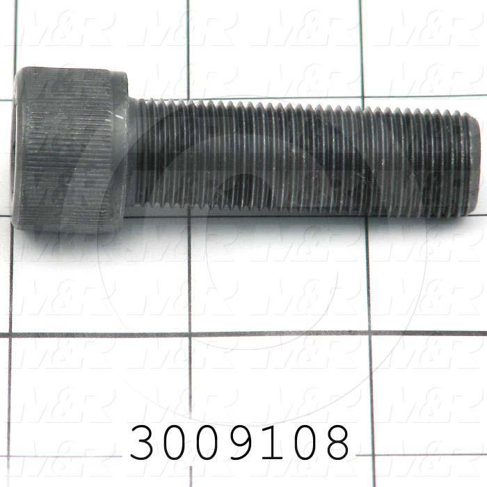 Machine Screws, Socket Head, Steel, Thread Size 5/8-18, Screw Length 2.00 in., Full Thread Length, Right Hand, Black Oxide