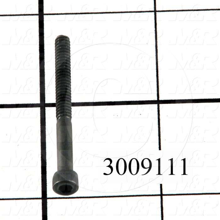 Machine Screws, Socket Head, Steel, Thread Size 6-32, Screw Length 1 1/2 in., Full Thread Length, Right Hand, Black Oxide