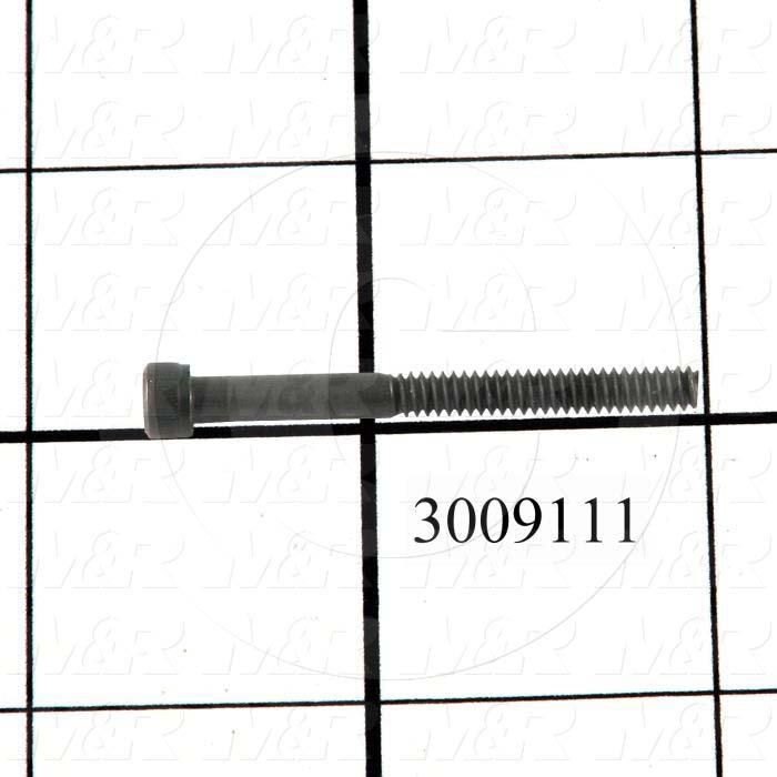 Machine Screws, Socket Head, Steel, Thread Size 6-32, Screw Length 1 1/2 in., Full Thread Length, Right Hand, Black Oxide