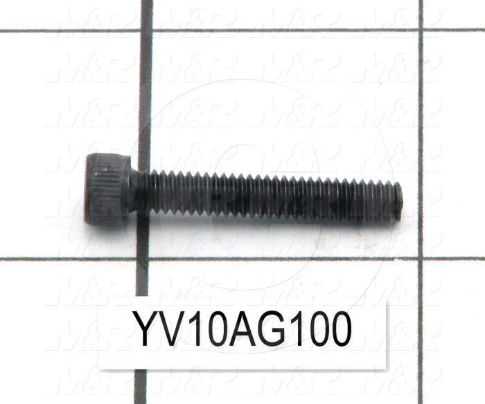 Machine Screws, Socket Head, Steel, Thread Size 8-32, Screw Length 1", 1.00" Thread Length, Right Hand, Black Oxide