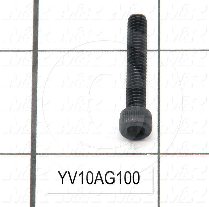 Machine Screws, Socket Head, Steel, Thread Size 8-32, Screw Length 1", 1.00" Thread Length, Right Hand, Black Oxide