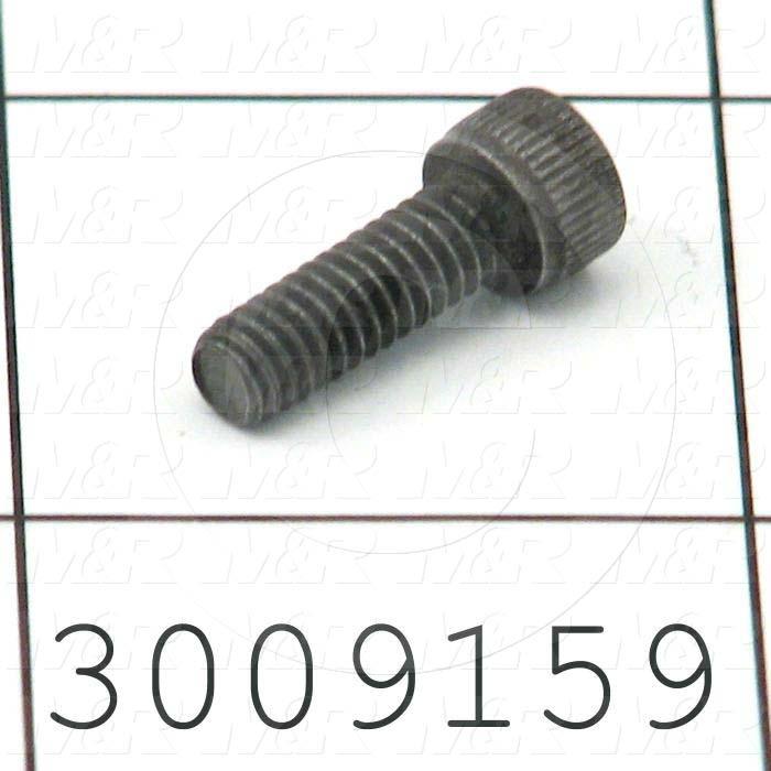 Machine Screws, Socket Head, Steel, Thread Size 8-32, Screw Length 1/2 in., Full Thread Length, Right Hand, Black Oxide