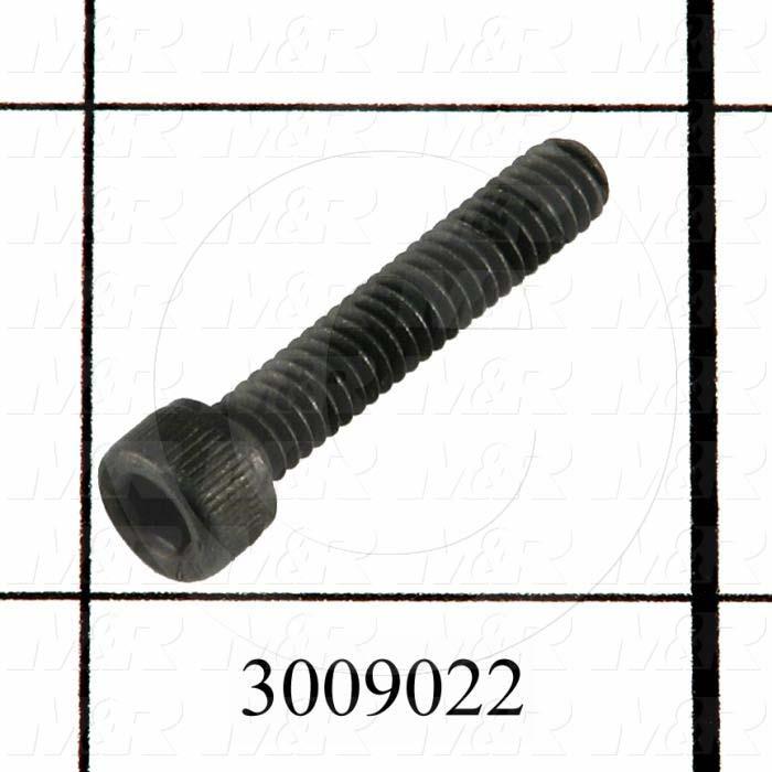 Machine Screws, Socket Head, Steel, Thread Size 8-32, Screw Length 3/4", Full Thread Length, Right Hand, Black Oxide