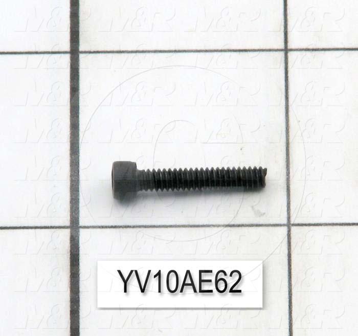 Machine Screws, Socket Head, Steel, Thread Size 8-32, Screw Length 5/8", 0.625" Thread Length, Right Hand, Black Oxide