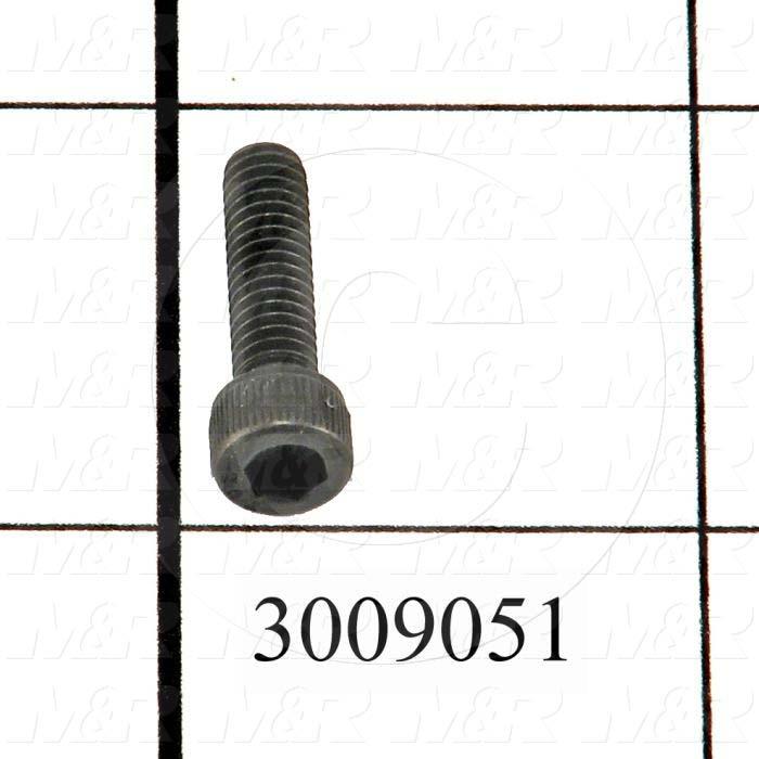 Machine Screws, Socket Head, Steel, Thread Size 8-32, Screw Length 5/8", Full Thread Length, Right Hand, Black Oxide