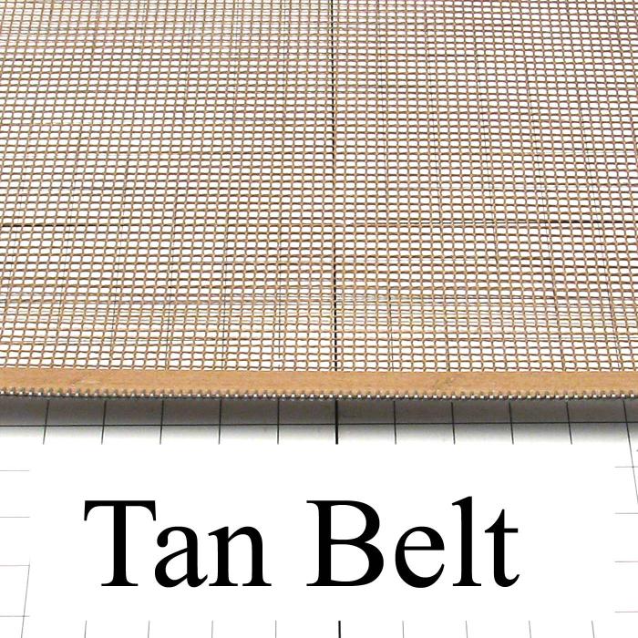 Mesh Conveyor Belt, Fiberglass, Tan, No Flap, 48" Width, 500" Length