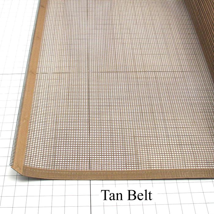 Mesh Conveyor Belt, Fiberglass, Tan, No Flap, 60 in. Width, 548 in. Length