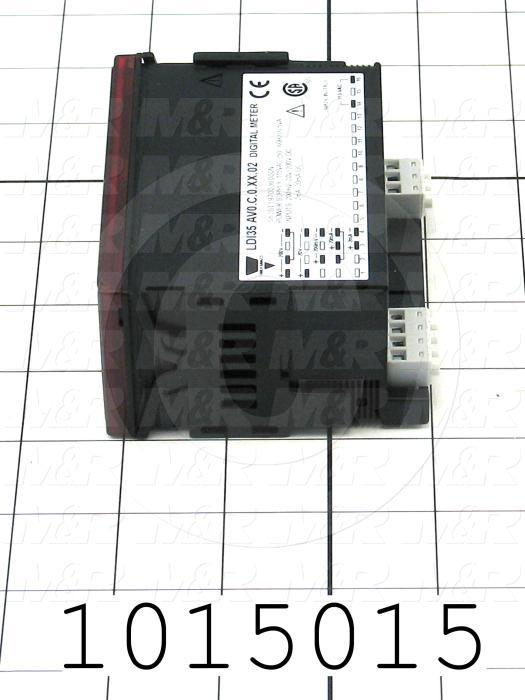 Meter, DC Current and Voltage Digital Panel Meter, 115VAC
