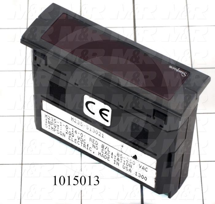 Meter, Digital, 0-199VDC, 7-Segment LCD, Red Backlight, 85-235VAC