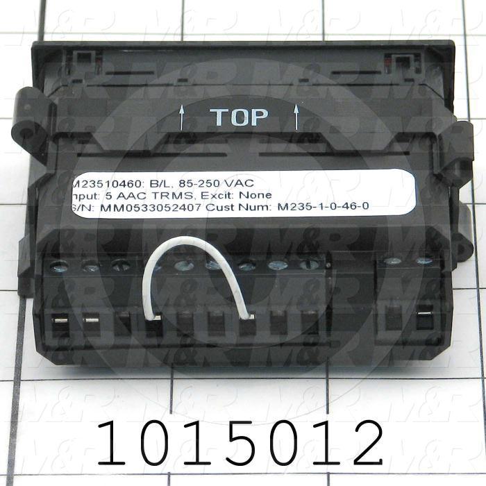 Meter, Digital, 5A AC, 7-Segment LCD, Red Backlight, 85-235VAC