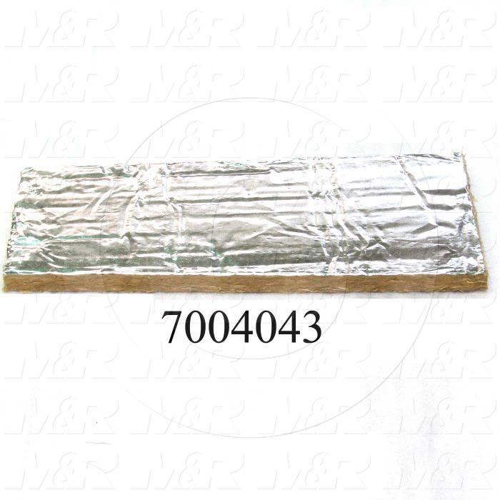 Mineral Wool, Aluminum Facing Type, 1 in. Height, 24.00" Width, 48 in. Length