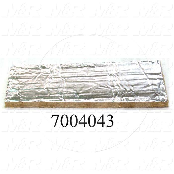 Mineral Wool, Aluminum Facing Type, 1 in. Height, 24.00" Width, 48 in. Length