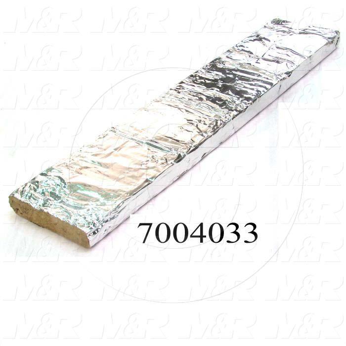 Mineral Wool, Aluminum Facing Type, 3 in. Height, 14 in. Width, 68 in. Length, Aluminum On 4 Sides; Aluminum Free Ends