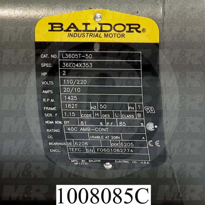 MOTOR 2HP, 1PH,1425RPM,50HZ