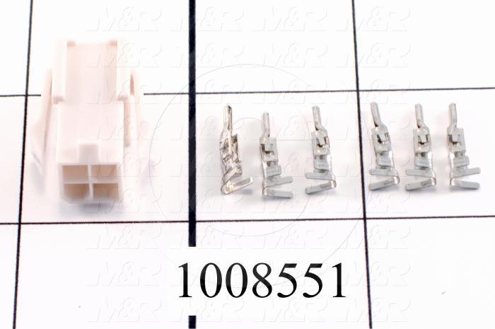 Motor Connector, Power Connector Kit, For HC-KFS Motors