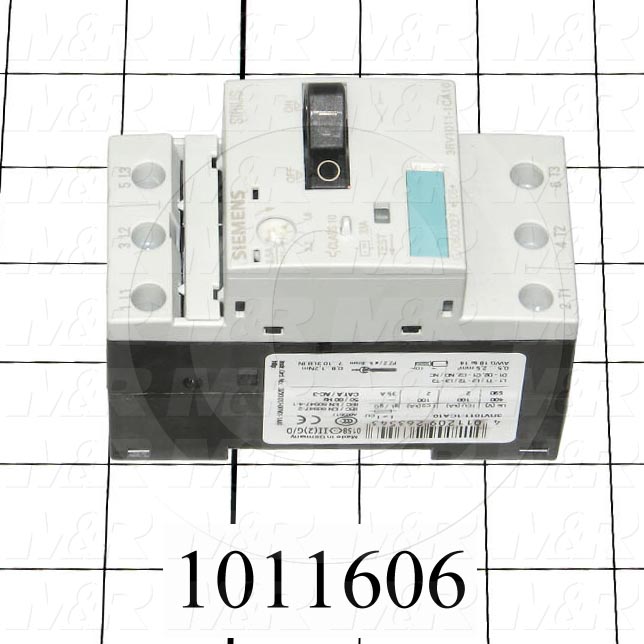 Motor Starter Protector, 1.8A Minimum Current, 2.5A Maximum Current, 1.5 HP @ 3PH 480VAC