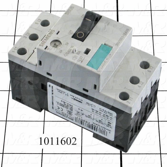 Motor Starter Protector, 2.8A Minimum Current, 4A Maximum Current, 2 HP @ 3PH 480VAC