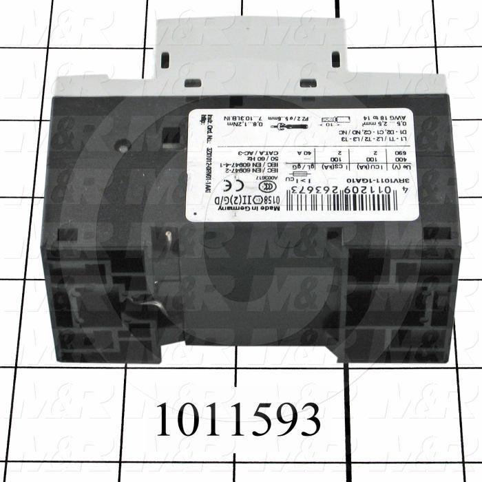 Motor Starter Protector, 4.5A Minimum Current, 6.3A Maximum Current, 5 HP @ 3PH 480VAC