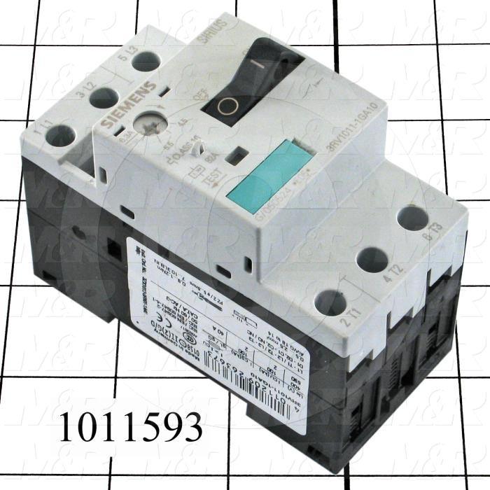 Motor Starter Protector, 4.5A Minimum Current, 6.3A Maximum Current, 5 HP @ 3PH 480VAC