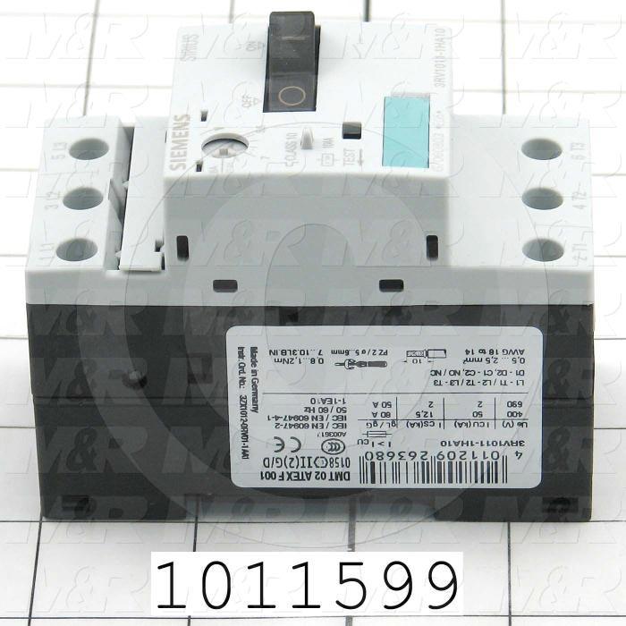 Motor Starter Protector, 5.5A Minimum Current, 8A Maximum Current, 5 HP @ 3PH 480VAC