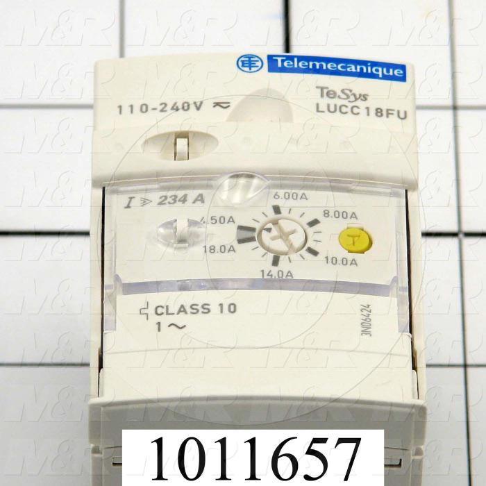 Motor Starter Protector, Single Phase, 110-240VAC, 4.5A Minimum Current, 18A Maximum Current