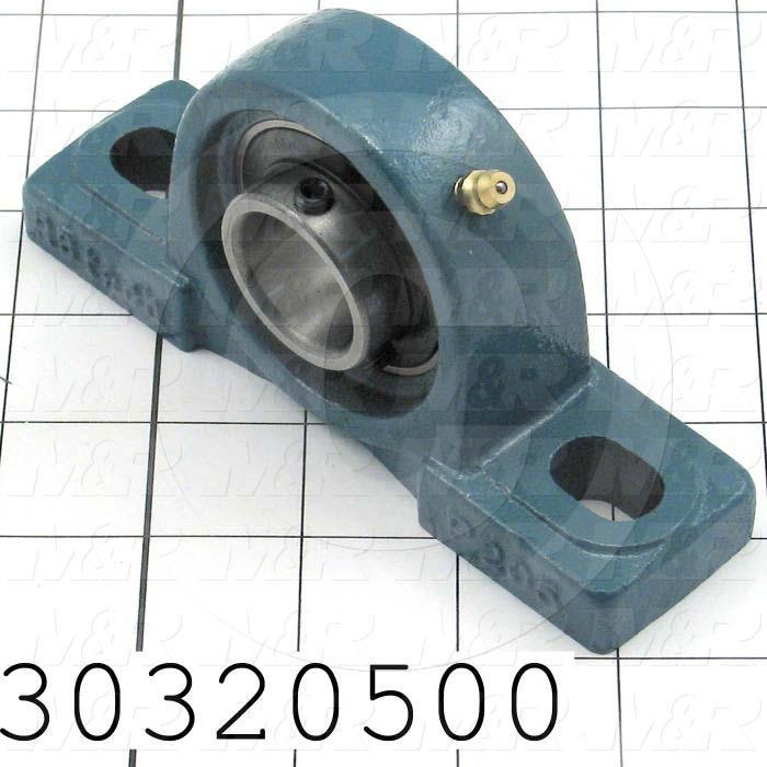 Mounted Bearing Units, Ball, Pillow Block Housing Type, 1.00" Inside Diameter, Sealed Seal Type, 3/8" Bolt Mounting Holes, 5.50 in. Overall Length, 2.78" Height, 1.50 in. Width