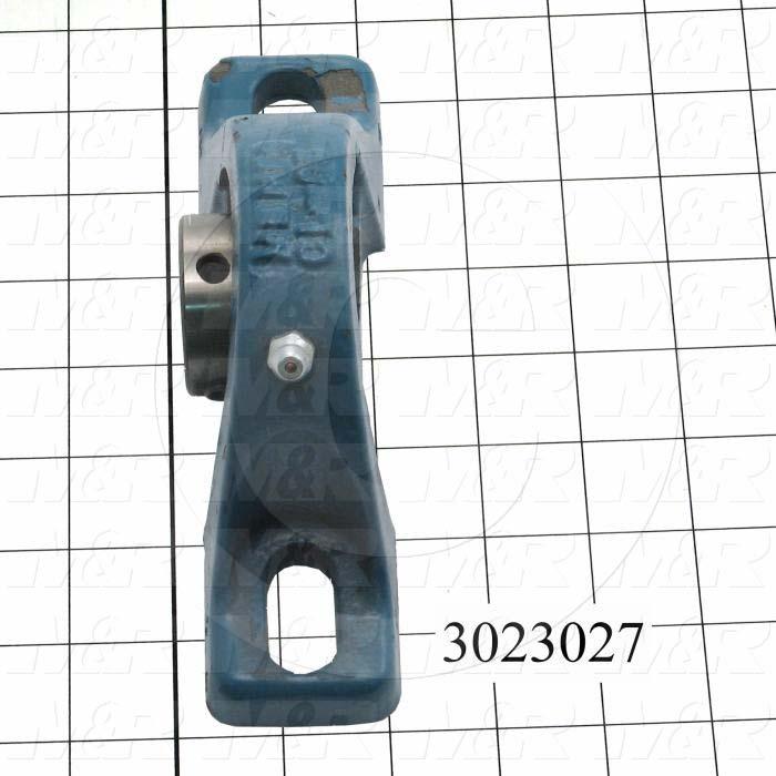 Mounted Bearing Units, Ball, Pillow Block Housing Type, 1.00" Inside Diameter, Slot 3/8" X 9/16" Mounting Holes, 5.50 in. Overall Length, 2.69" Height, 2.69" Base Width