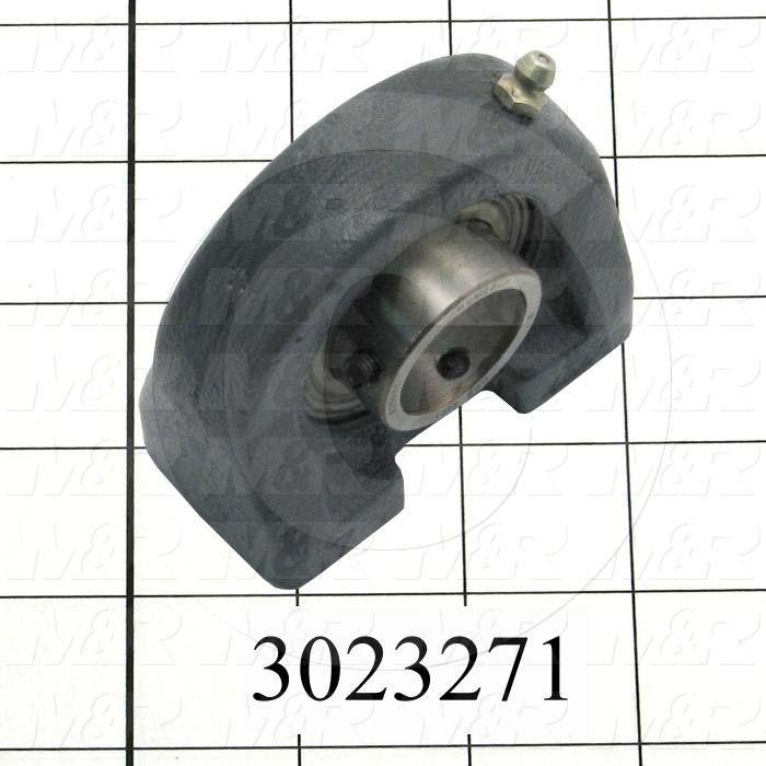 Mounted Bearing Units, Ball, Pillow Block Tapped Base Housing Type, 1.00" Inside Diameter, Tapped 3/8-16 X 1/2" Mounting Holes, 3.00 in. Overall Length, 2.81" Height, 1.51" Base Width