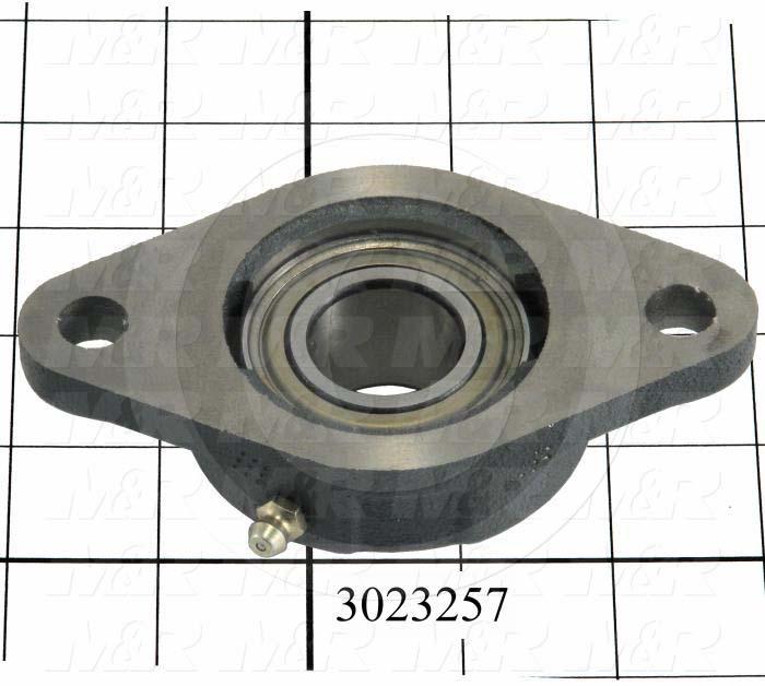 Mounted Bearing Units, Ball, Two-Bolt Flange Housing Type, 1.00" Inside Diameter, 15/32" Mounting Holes