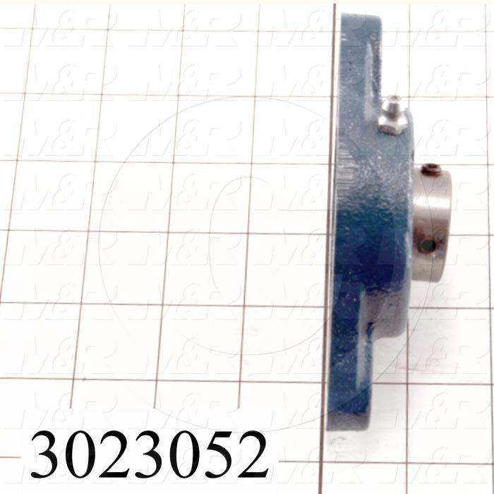 Mounted Bearing Units, Ball, Two-Bolt Flange Housing Type, 1.00" Inside Diameter, 7/16" Mounting Holes, 4.88 in. Overall Length, 1.27" Height, 21.43 mm Width