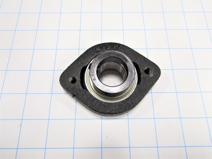 Mounted Bearing Units, Ball, Two-Bolt Flange Housing Type, 1.00" Inside Diameter, Double Sealed Seal Type, Tapped 5/16-18 Mounting Holes, 3.75" Overall Length, 2.88" Height, 0.75 in. Width