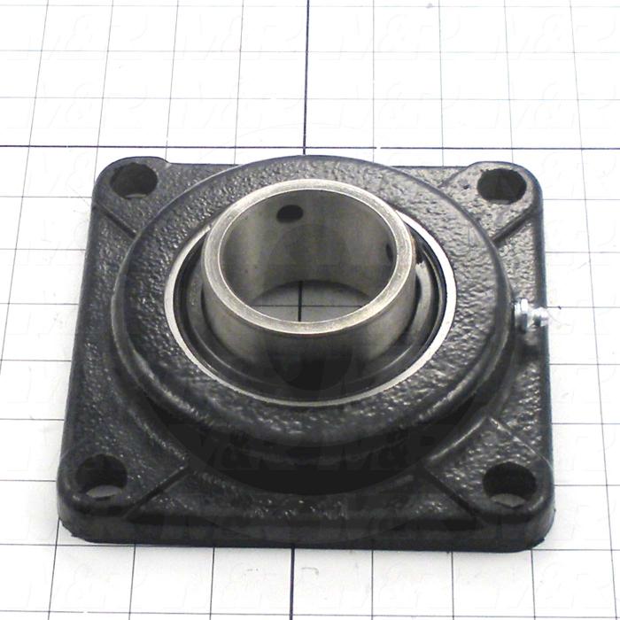 Mounted Bearing Units, Roller, Four-Bolt Square Flange Housing Type, 2.19" Inside Diameter
