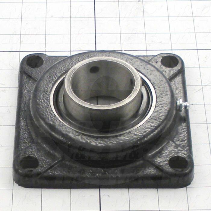 Mounted Bearing Units, Roller, Four-Bolt Square Flange Housing Type, 2.19" Inside Diameter