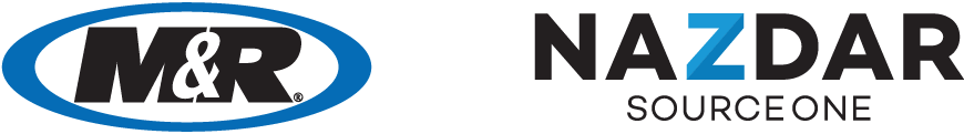 M&R and Nazdar logos
