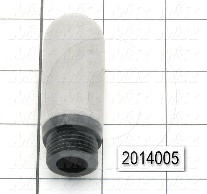 Muffler, 1/2 NPT Port Size IN, 25 dB Noise Reduction