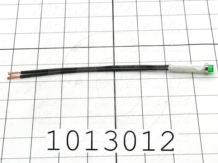 Neon Lamp, Green, 115VAC